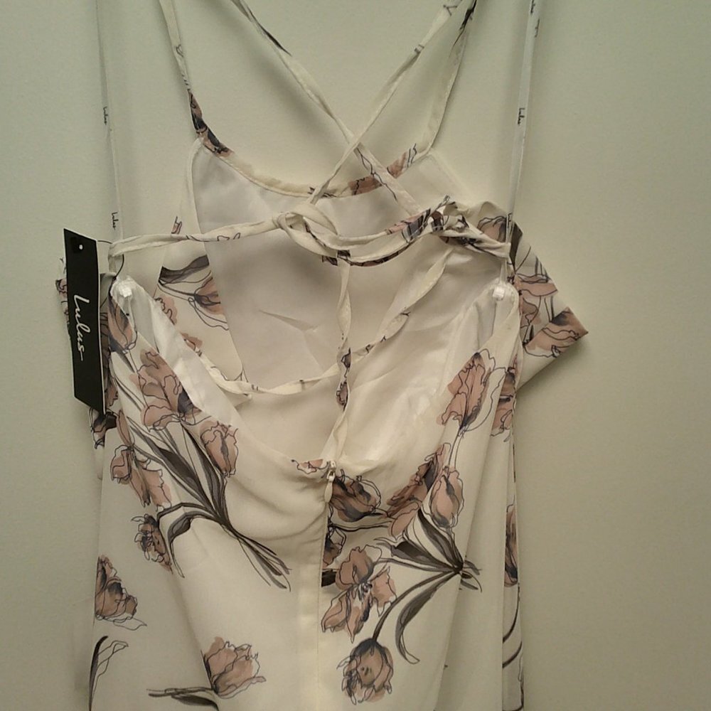 Floral Floor length open back Lulus - Picture 6 of 6